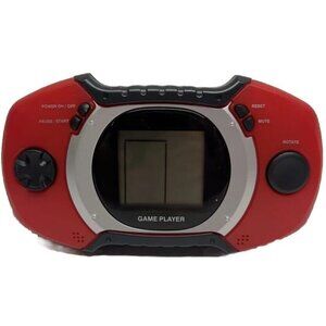 Vintage Game Player Handheld Electronic Game Red & Black Tested And Working